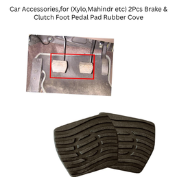 Car Accessories,for (Xylo,Mahindr etc) 2Pcs Brake & Clutch Foot Pedal Pad Rubber Cover for Automotive Part [2723]