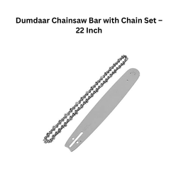 Dumdaar Chainsaw Bar with Chain Set – 22 Inch