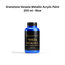 Granotone Venezia Metallic Acrylic Paint 200 ml - Blue