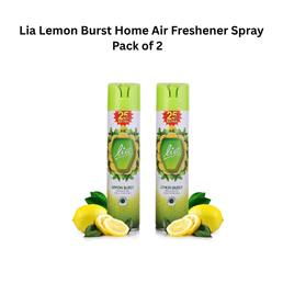 Lia Lemon Burst Home Air Freshener Spray Pack of 2