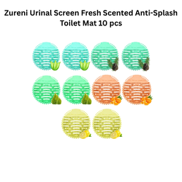 Zureni Urinal Screen Fresh Scented Anti-Splash Toilet Mat 10 pcs