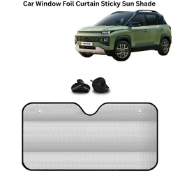 KINGSWAY® Car Window Foil Curtain Sticky Sun Shade Compatible with Hyundai Verna