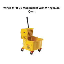 Winco MPB-36 Mop Bucket with Wringer, 36-Quart