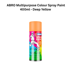 ABRO Multipurpose Colour Spray Paint 400ml - Deep Yellow
