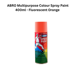 ABRO Multipurpose Colour Spray Paint 400ml - Fluorescent Orange