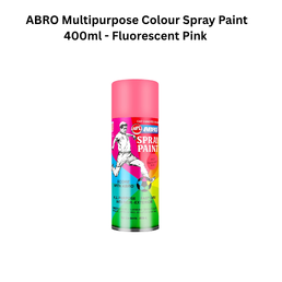 ABRO Multipurpose Colour Spray Paint 400ml - Fluorescent Pink