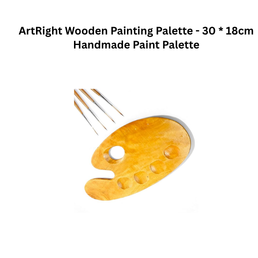 Wooden Painting Palette - 30 * 18cm Handmade Paint Palette