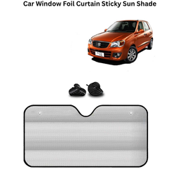 KINGSWAY® Car Window Foil Curtain Sticky Sun Shade Compatible with Hyundai Grand I10