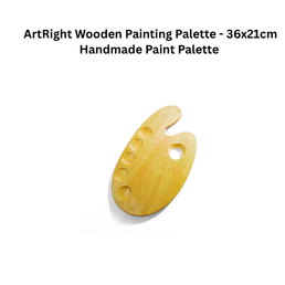 Wooden Painting Palette - 36x21cm Handmade Paint Palette