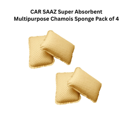 CAR SAAZ Super Absorbent Multipurpose Chamois Sponge Pack of 4