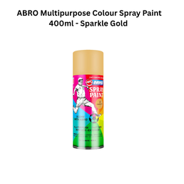 ABRO Multipurpose Colour Spray Paint 400ml - Sparkle Gold