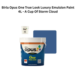 Birla Opus One True Look Luxury Emulsion Paint 4L - A Cup Of Storm Cloud