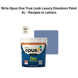 Birla Opus One True Look Luxury Emulsion Paint 4L - Recipes In Letters
